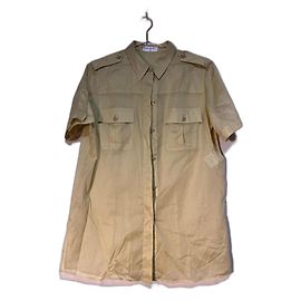 Camisa Chanel de algodão verde Verde claro