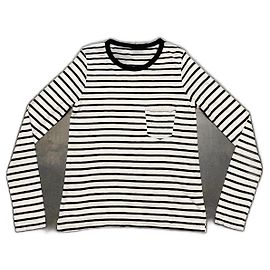 Zadig & Voltaire Pullover schwarz weiß gestreift Baumwolle Modal Schwarz Weiß
