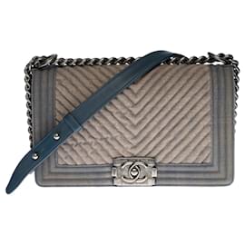 Chanel Classic Black Canvas Shopping Tote CC VIP Gift Beach Bag Gold Chain  New