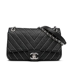 Chanel, Medium Gabrielle python bag Black Leather ref.1003110 - Joli Closet