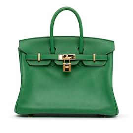 Hermès-HERMES Sacs à main Cuir-Vert