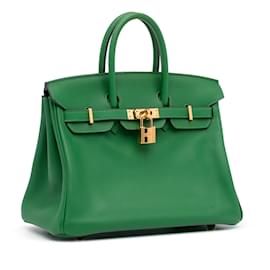 Hermès-HERMES Sacs à main Cuir-Vert