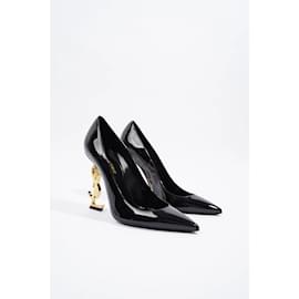 Saint Laurent-Saint Laurent Opyum Black Patent Leather EU 38 Uk 5-Black