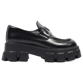 Prada Monolith Ombre Pelle Nera EU 41 UK 8 Nero