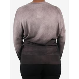 Fendi-Cardigan marrom de lã ombre - tamanho UK 12-Marrom