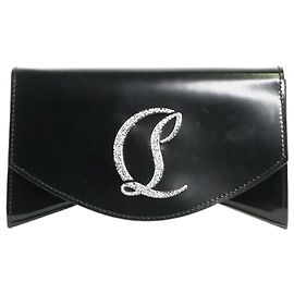 Christian Louboutin Schwarzer Loubi54 Unterarmtasche Schwarz