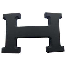 Hermès-Hebilla de cinturón Hermès nueva, nunca usada, con caja y bolsa guardapolvo.-Negro