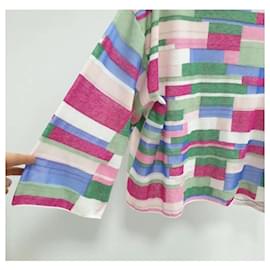 Chanel-Haut à col roulé en tricot imprimé abstrait multicolore Chanel-Multicolore