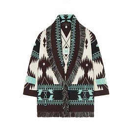 Alanui Cardigan Jacquard Icône CACHEMIRE Multicolore