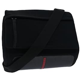 Prada-PRADA Sports Shoulder Bag Nylon Black Auth fm2632-Black