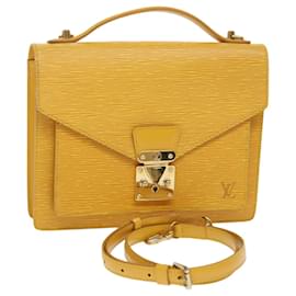 Louis Vuitton-Louis Vuitton Epi Monceau 28 Hand Bag 2way Yellow M52129 LV Auth 51293-Yellow