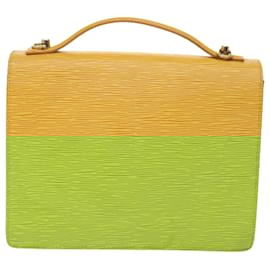 Louis Vuitton-Louis Vuitton Epi Monceau 28 Hand Bag 2way Yellow M52129 LV Auth 51293-Yellow