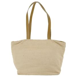 Prada-PRADA Tote Bag Canvas Beige Auth bs7390-Beige