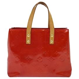 Louis Vuitton-LOUIS VUITTON Monogram Vernis Reade PM Hand Bag Red M91336 LV Auth 51324-Red