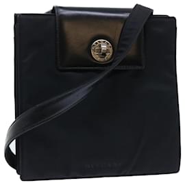 Bulgari-BVLGARI Shoulder Bag Nylon Black Auth bs7633-Black