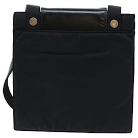 Bulgari-BVLGARI Shoulder Bag Nylon Black Auth bs7633-Black