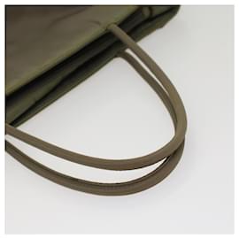 Prada-PRADA Hand Bag Nylon Khaki Auth 51832-Khaki