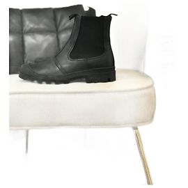 LOEWE Botins T.eu 38 Couro Preto