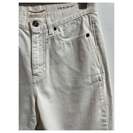 Saint Laurent-SAINT LAURENT Jeans-T.US 29 Baumwolle-Weiß