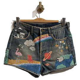 Shorts SAINT LAURENT T.FR 40 Cotone Blu