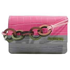 Jacquemus-Jacquemus Le Riviera Pink Embossed Leather-Pink