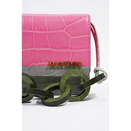 Jacquemus-Jacquemus Le Riviera Pink Embossed Leather-Pink