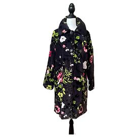Giacca Kenzo in velluto floreale nero Multicolore