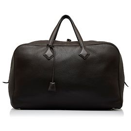 Hermès Hermes Marrom Clemence Victoria 50 Marrom Castanho escuro