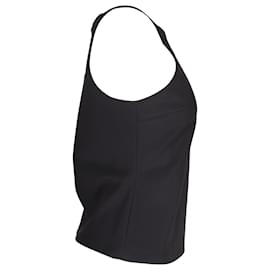 Theory-Theory Square Neck Tank Top in Black Polyamide-Black