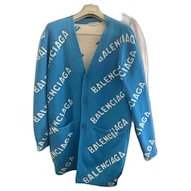 Balenciaga-Maglieria-Bianco,Blu