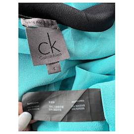 Calvin Klein-Robes-Noir,Bleu