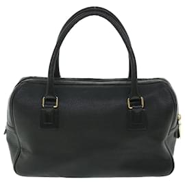 Autre Marque-Burberrys Hand Bag Leather Black Auth bs7653-Black