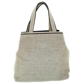 Prada-PRADA Tote Bag Canvas Gray Auth bs7569-Grey
