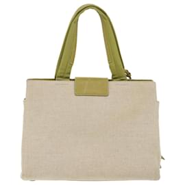 Prada-PRADA Tote Bag Canvas Beige Auth ar10066-Beige