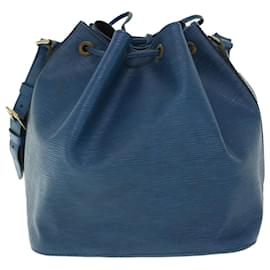 Louis Vuitton-LOUIS VUITTON Epi Petit Noe Shoulder Bag Blue M44105 LV Auth 51556-Blue