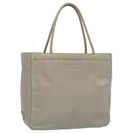 Prada-PRADA Hand Bag Nylon Beige Auth bs7714-Beige