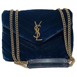Saint Laurent-SAINT LAURENT  Handbags T.  velvet-Blue