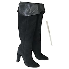 Dior-DIOR  Boots T.eu 37.5 Suede-Black