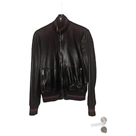 Gucci-Leather jacket-Black
