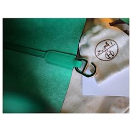Hermes Garden Party 36cm Olive Green/ Beige Canvas T Stamp Document Bag