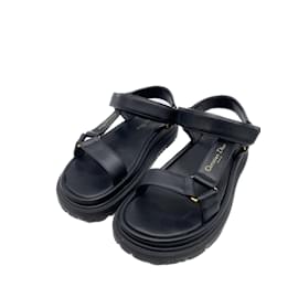Dior-DIOR  Sandals T.eu 37 leather-Black
