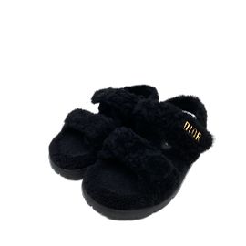 Dior sandals T.EU 37 Faux fur Black