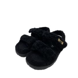 Dior-DIOR  Sandals T.eu 37 Faux fur-Black
