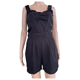 Sandro Black Playsuit Black