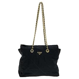 Prada-Prada Black Medium Impuntu Tessuto Tote Bag-Black