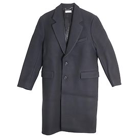 Dries Van Noten Long Overcoat in Black Wool Black