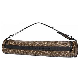 Burberry Liforme Monogram Yogamatte Braun und Grau Braun
