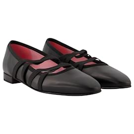 Carel-Tutu-Ballerinas – Carel – Leder – Schwarz-Schwarz