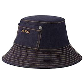 Apc-Cappello da pescatore Thais - A.P.C. - Cotone - Blu-Blu