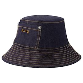 Apc-Chapeau Seau Thais - A.P.C. - Coton - Bleu-Bleu